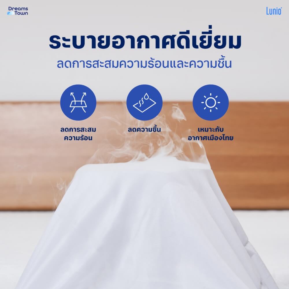 ผ้ารองกันเปื้อนกันน้ำ 6 ฟุต LUNIO AIRGUARD PROTECTOR